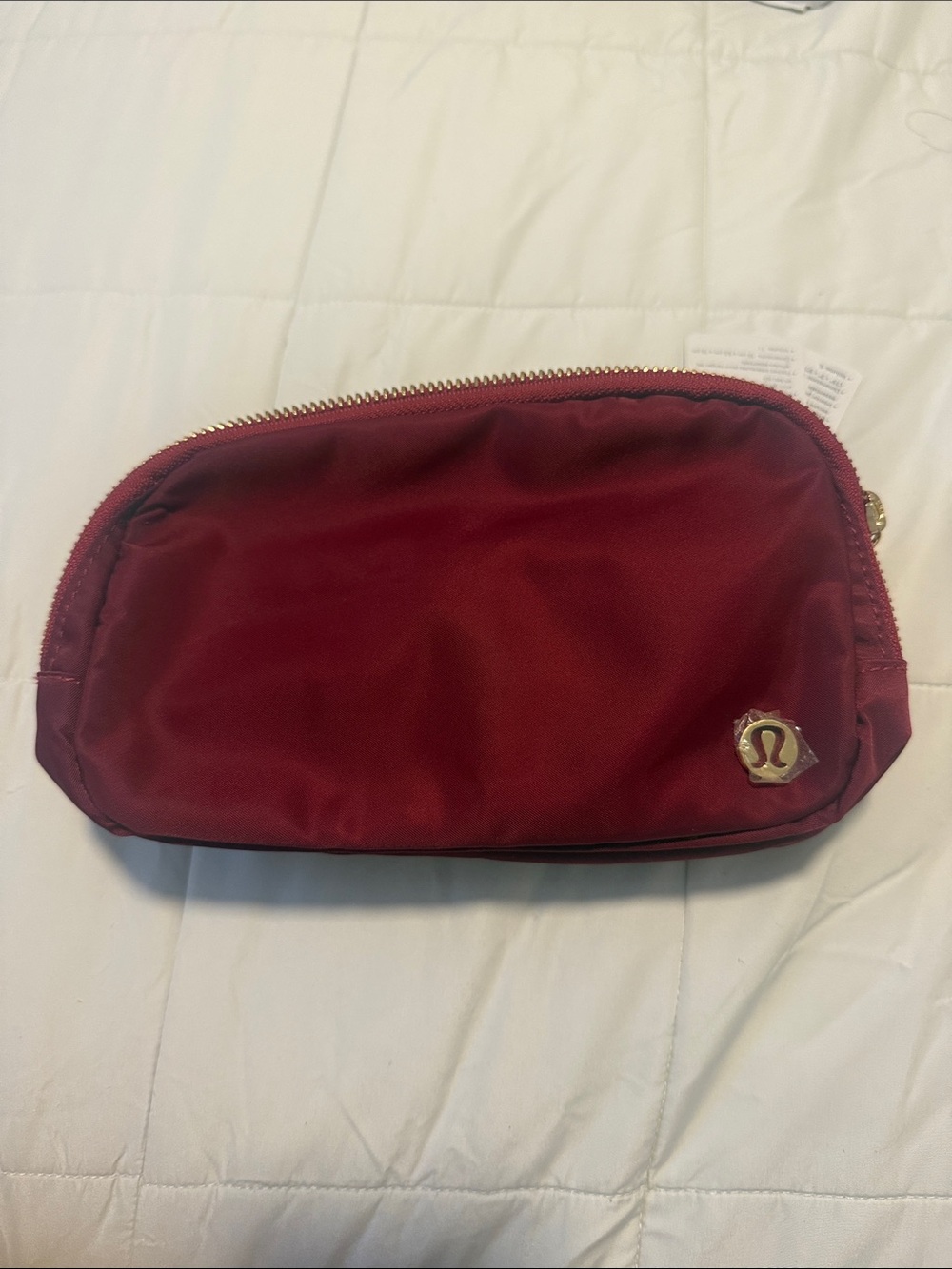 lululemon athletica Red Zip Cosmetic Pouch